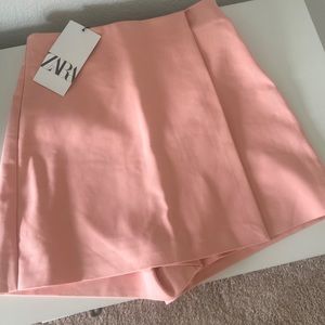 Zara High Waisted Blush Skort